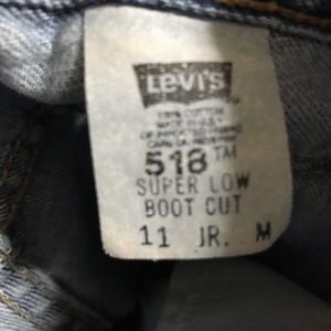 Vintage Levi’s 518 Super low boot cut size 11 Jr. M